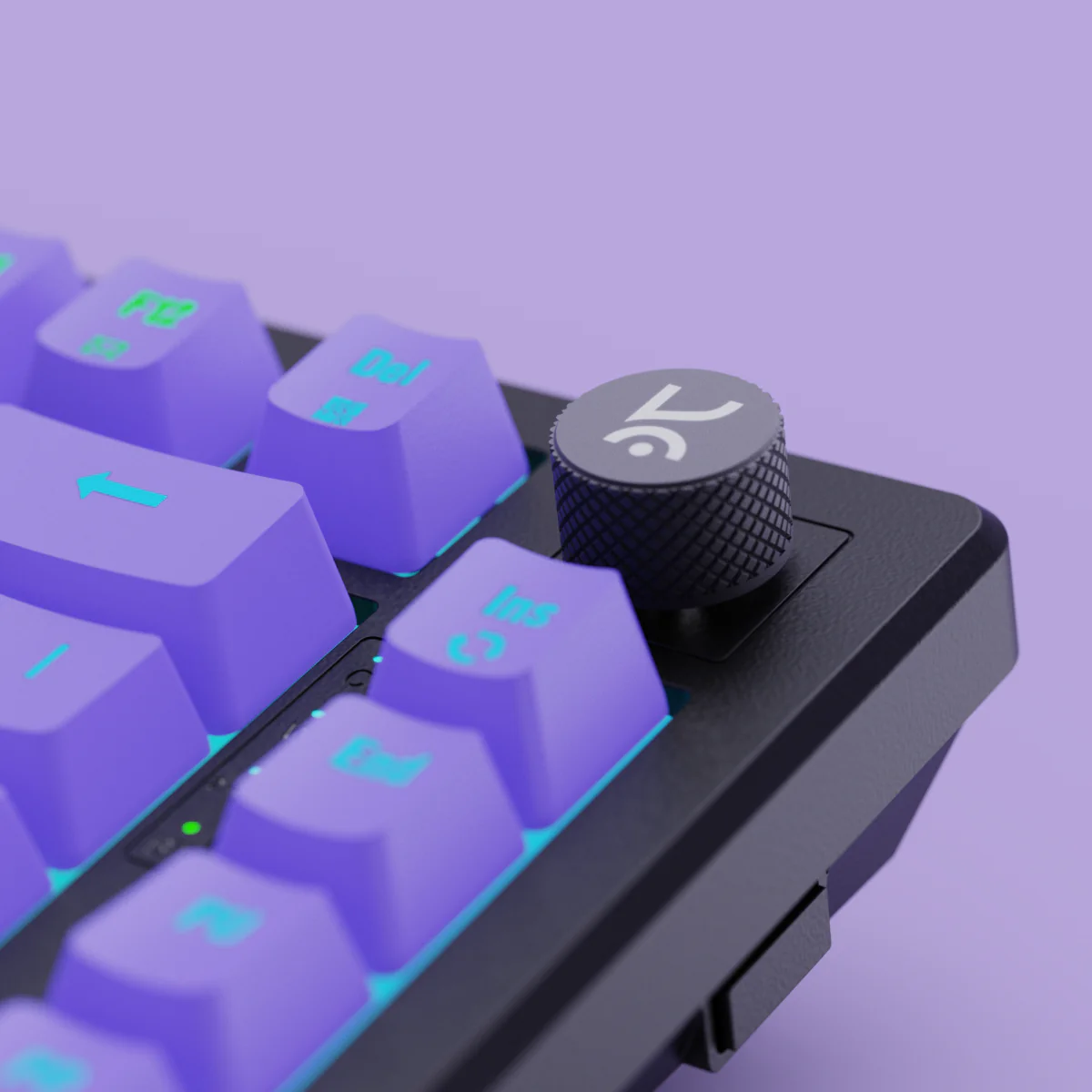 Hive75 Black - Purple Wired Gaming Keyboard - Image 6