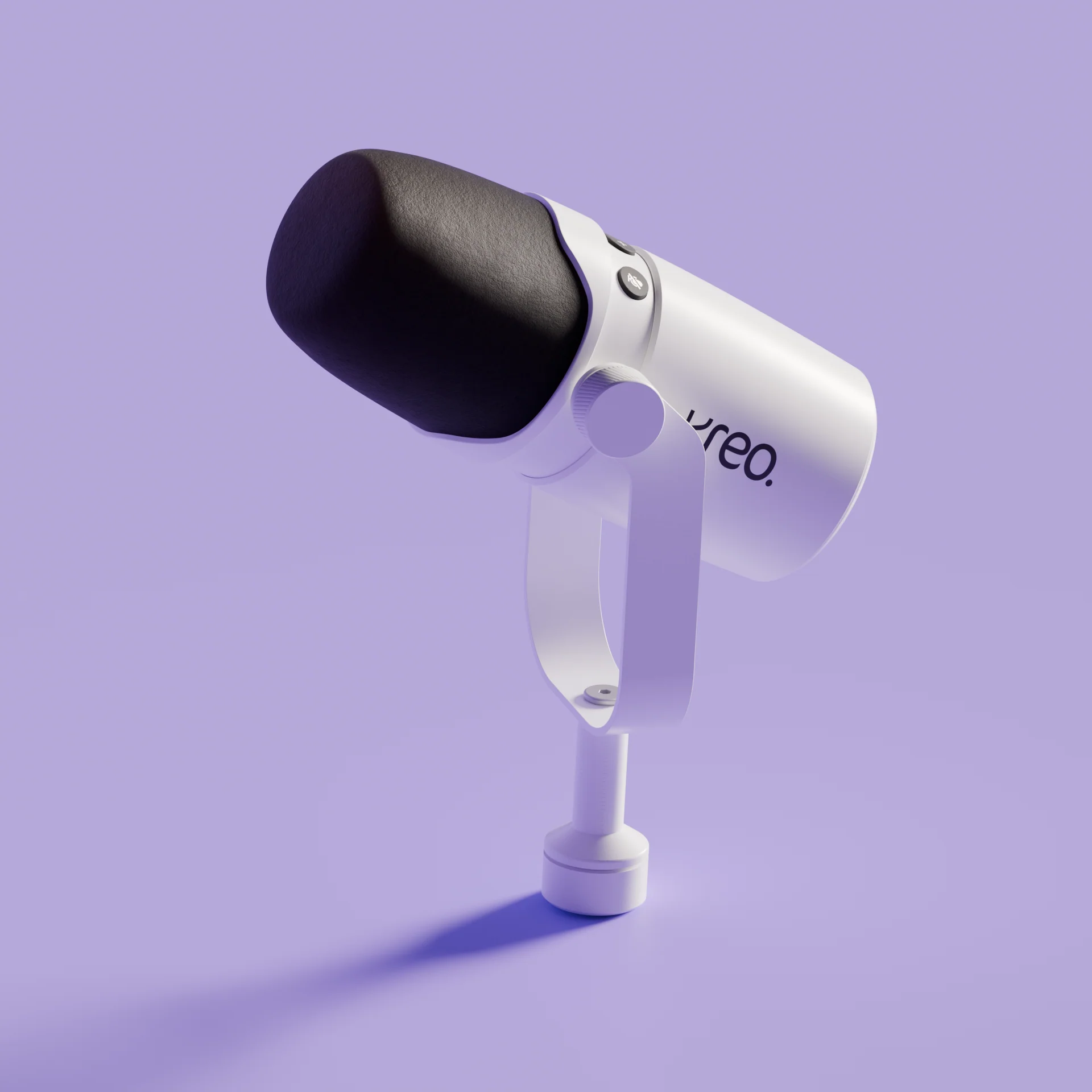 Kast White Dynamic Microphone - Image 3