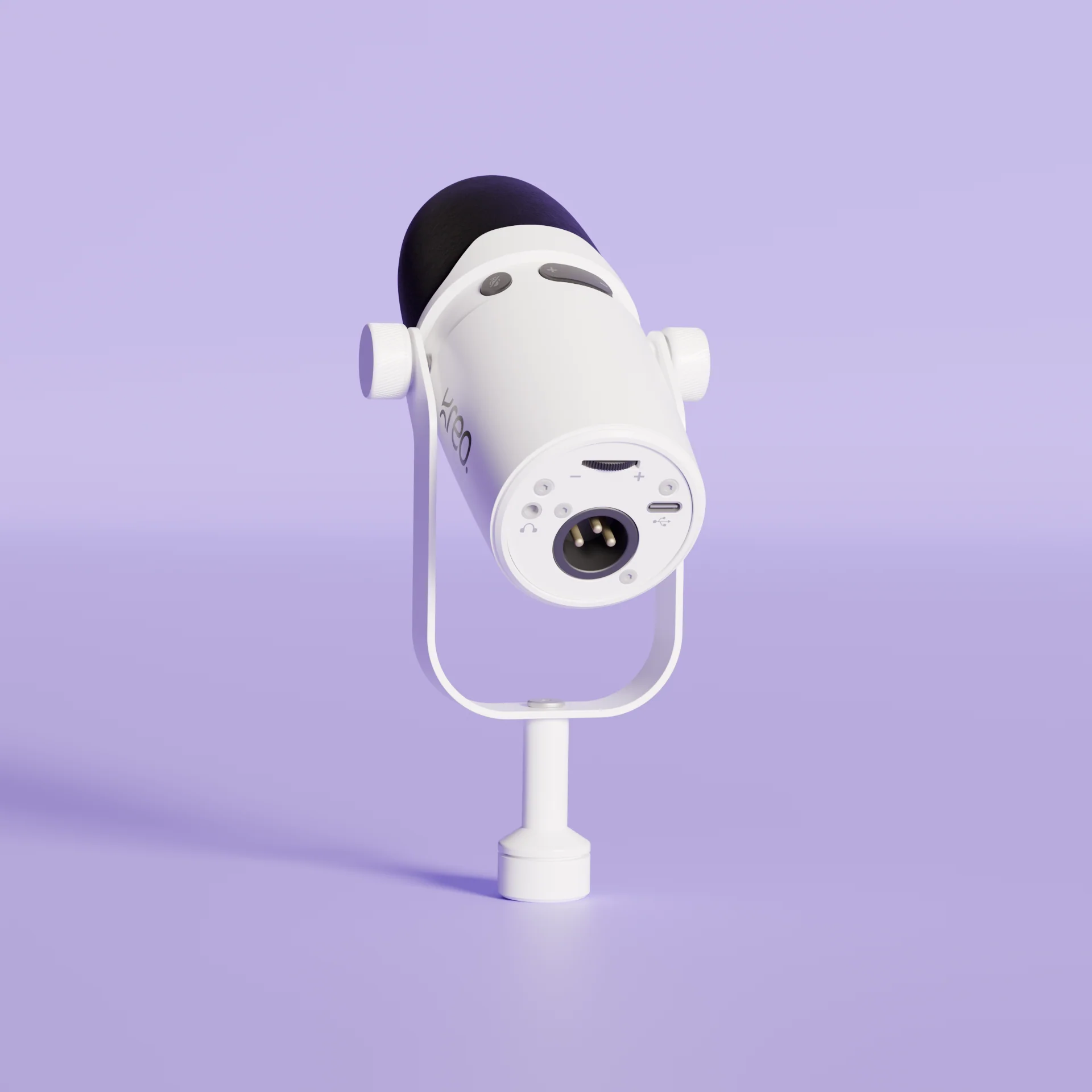 Kast White Dynamic Microphone - Image 4