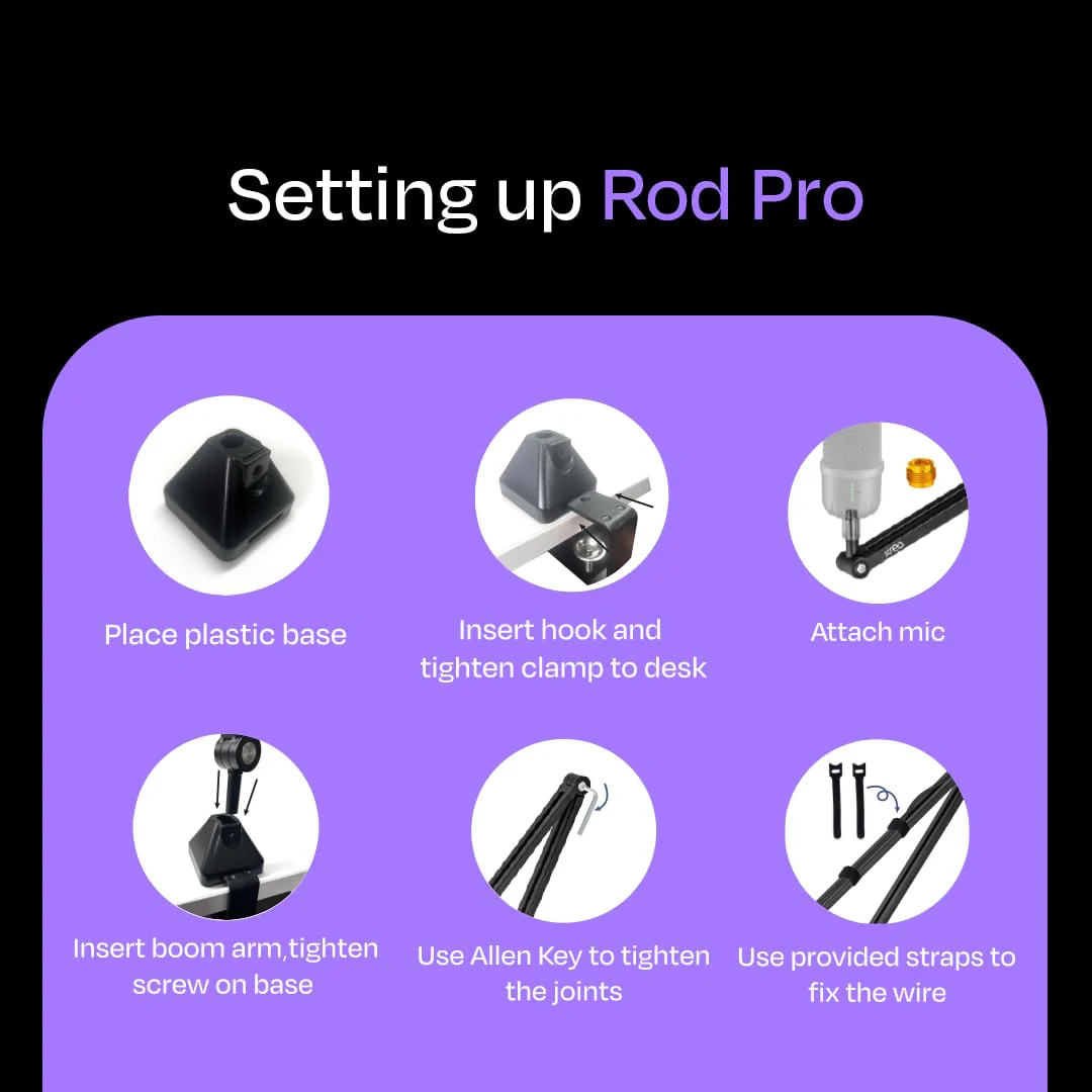 Rod Pro Boom Arm/ Mic Stand - Image 9