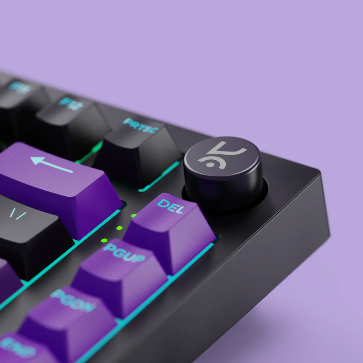 Swarm Black Purple Wireless Gaming Keyboard - Image 5