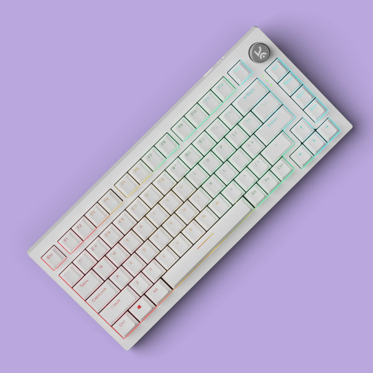 Swarm X All White Wireless Gaming Keyboard - Image 5